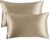 King Size (20x36 inches) Satin Pillowcase (2 Pack)