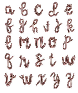 16" Script Cursive "Forty" Balloon Letters