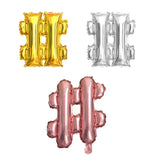 16" Silver Custom Script Balloon Letters