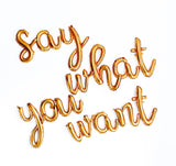 16" Party Custom Script Balloon Letters