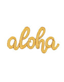 16" Script "aloha" Cursive Balloon Letters