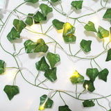 Fake Ivy Leaves with Lights, Set of 12 Artificial Greenery vines for room decor