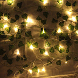 Fake Ivy Leaves with Lights, Set of 12 Artificial Greenery vines for room decor