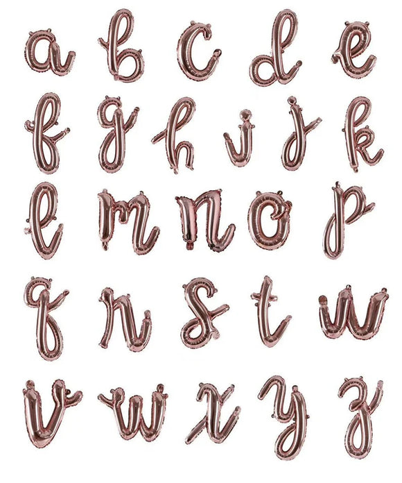 Rose Gold Script Cursive Balloon Foil 16