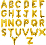 Gold Capital Balloon Foil 16" Letters balloons Symbols A-Z and 0-9 ? # & !