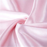 Silver Satin Pillowcase (2 Pack) Queen Size (20x30 inches)