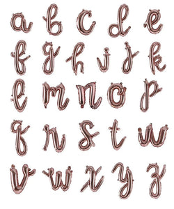 16" Script Cursive "Sixteen" Balloon Letters