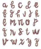 16" Script Cursive "Thirty" Balloon Letters
