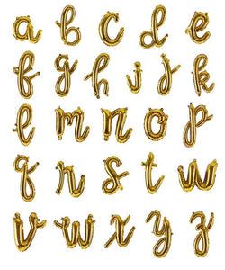 16" Script "oh baby" Cursive Balloon Letters