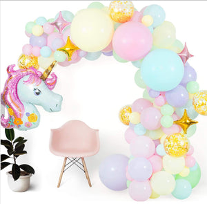 Colorful Unicorn Themed Balloon Arch Kit