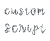 16" Custom Script Balloon Letters
